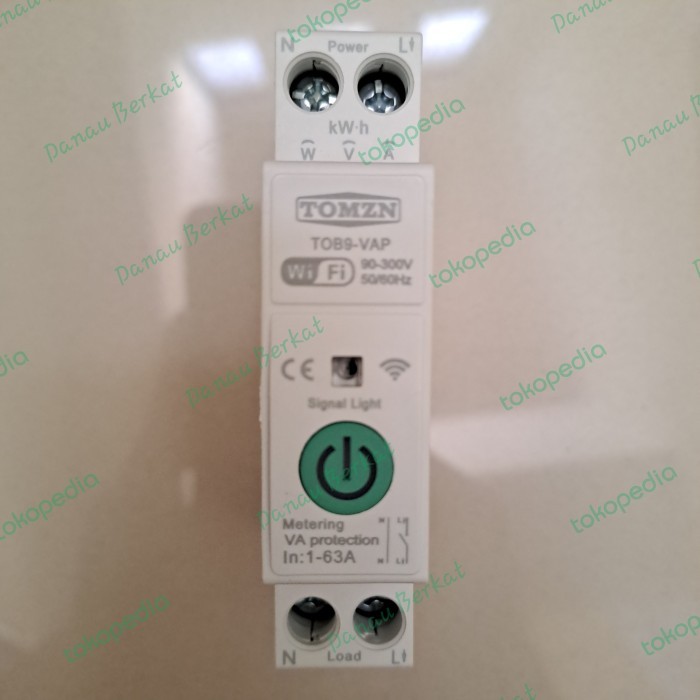 Tomzn Smart Mcb 1 - 63A Wifi Tuya Energy Monitor Va Protect Tob9-63Vap