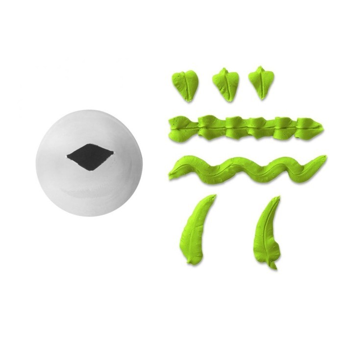 Wilton Tip 366 Large Leaf Motif Buttercream Syringe Original Stainless จัดส่งฟรีส่วนลด