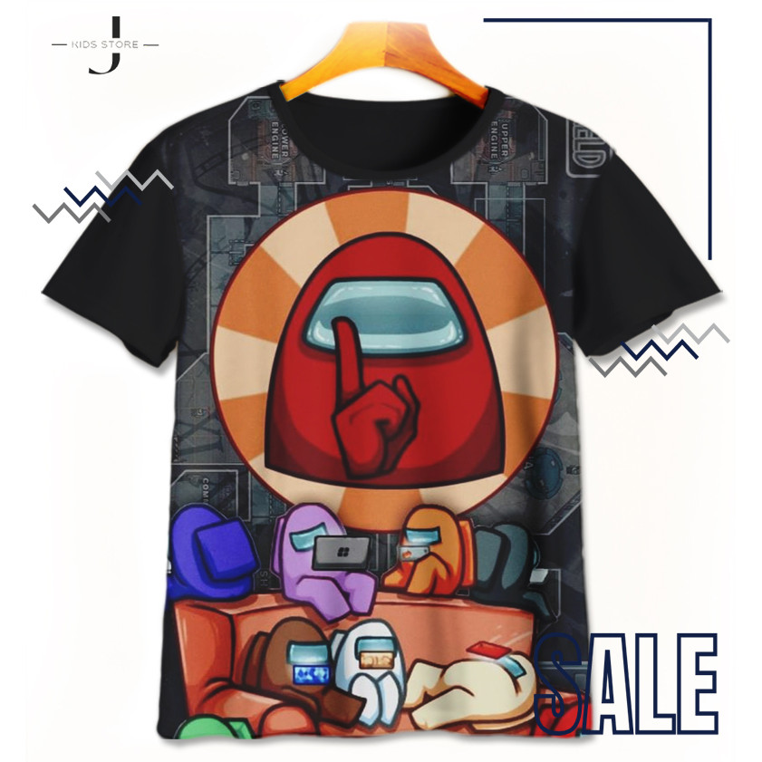 Among Us Kids T-Shirt AmongUS-4-designWD Anime Kids Clothes Umakuka - JKids Store