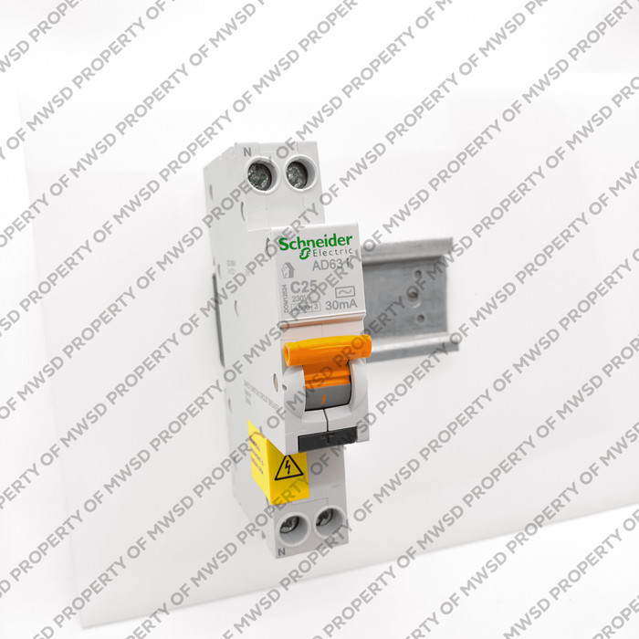 SCHNEIDER RCBO SLIM 1P 25A DOM12524