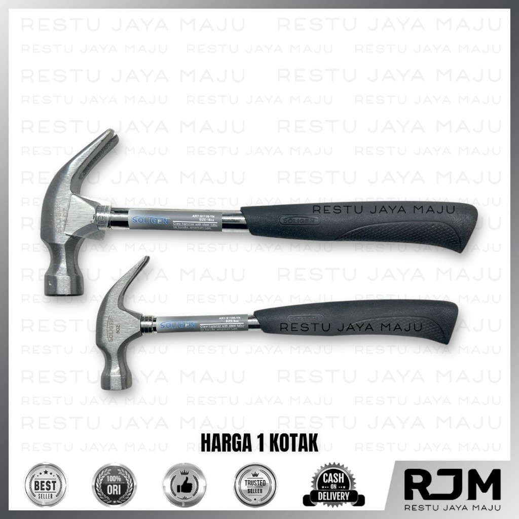 [6 ชิ้น] SOLIGEN ค้อนแพะ Gg Iron 0.25 0.5 กก