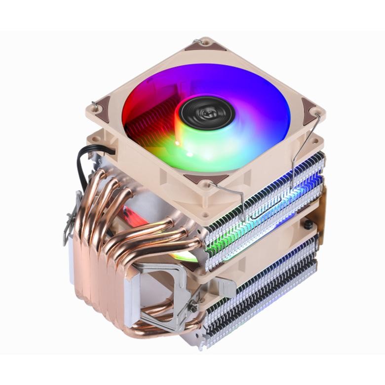 Xuanfeng Xf962 Cpu / Pc Cooler Rgb 90Mm Dual Fan - 6 ท่อความร้อน