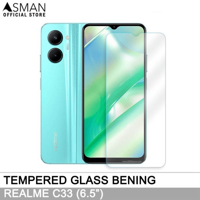 LAYAR กระจกนิรภัย Realme C33 (6.5") | ฟิล์มกระจกกันรอย-ใส