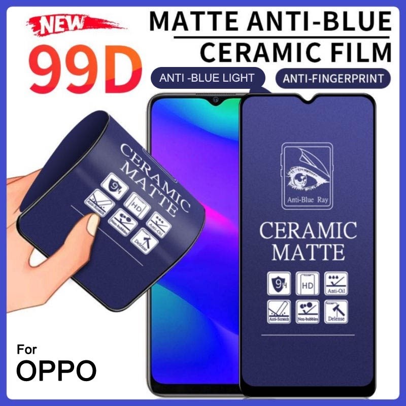 LAYAR Anti-Scratch Ceramic Matte Blue Light OPPO A3S / A5S / A11 / A12 / A15 / A16 / A37 / A31 / A52