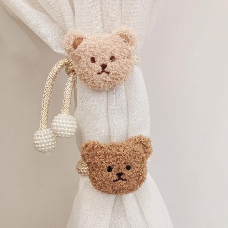 เชือกม่านแม่เหล็ก Geper Pearl Iat Abut Curtain El Bear Curtain Rope Aitan Curtain 1 PC