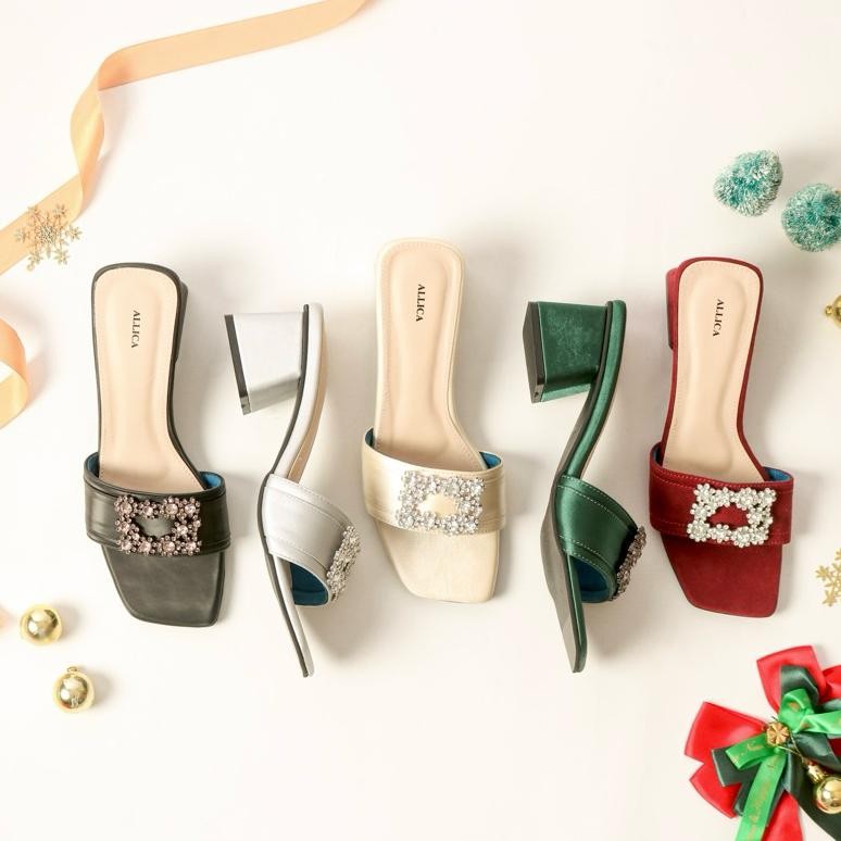 MH Allica Chelsea Heels Women 5cm หนังพรีเมี่ยม