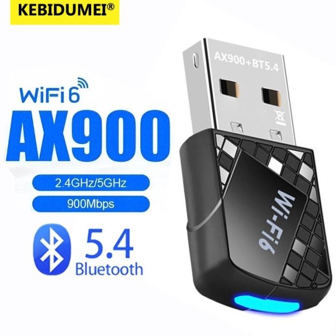 - AX900 WiFi 6 USB Bluetooth 5.4 อะแดปเตอร์ 900Mbps การ์ดเครือข่ายไร้สาย Dual Band 2.4G 5GHz WiFi6 ต