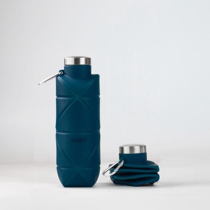 SMATT ORIGAMI BOTTLE / FOLDABLE DRINKING BOTTLE - DENIM BLUE STOCK