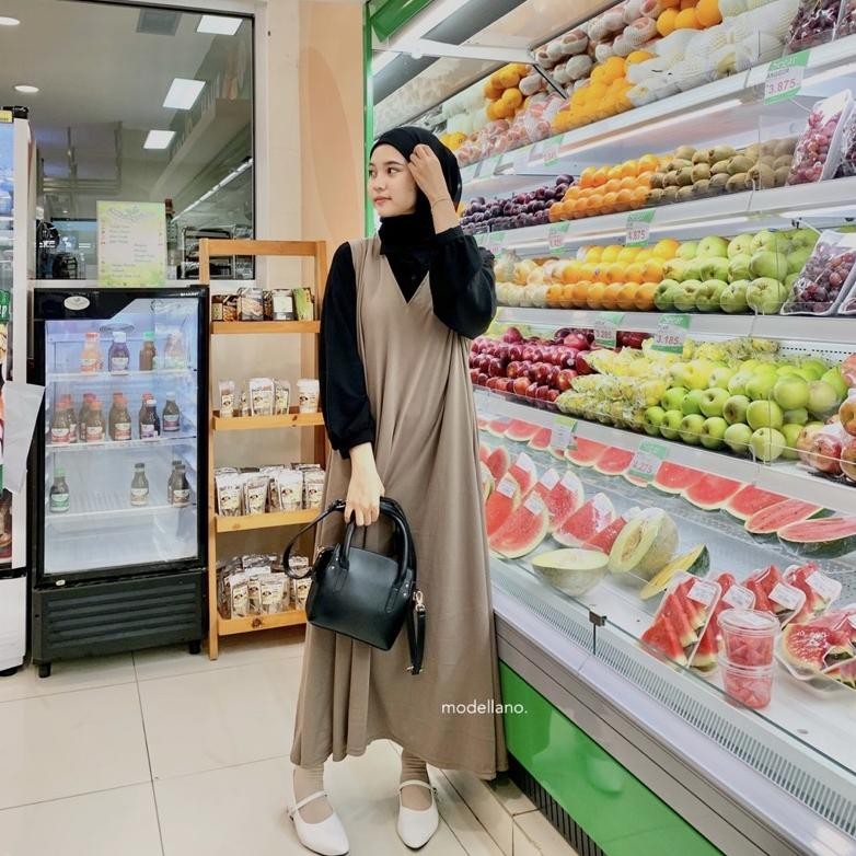 __HALLO__ YUBIN OVERALL POLOS DRESS KOREAN LOOK MAYUNG JUMBO XXL BIGSIZE he-146