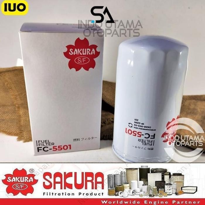 Caterpillar Jfc88000 กรองดีเซล 1P2299 ตัวกรองดีเซล Sakura Fc-5501