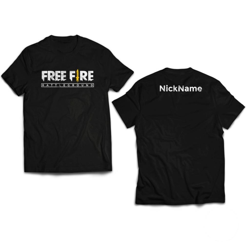 เสื้อยืดเกม Freefire ฟรีขอชื่อ Nickname Id ชื่อที่กําหนดเอง Freefire Mobile Esports Gamer