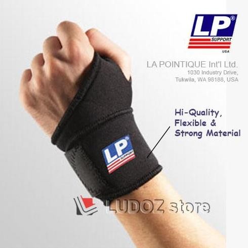 WRIST WRAP, BLACK ( WRIST WRAP รั้ง) LP-726, USA
