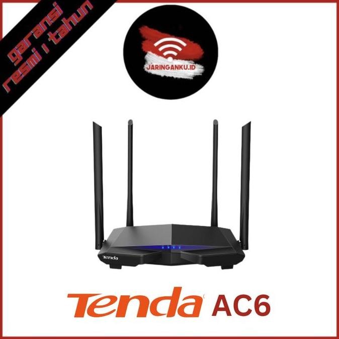- TENDA AC6 AC1200 เราเตอร์ไร้สายดูอัลแบนด์อัจฉริยะ