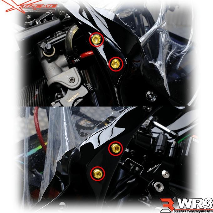 ไทเทเนียม Bolt WR3 กระจก ZX25R Versys Ninja 250 Fi ZX6R ZX636 H2 150RR Z800 ZX10R ER6 / R6 R15 V3 V4