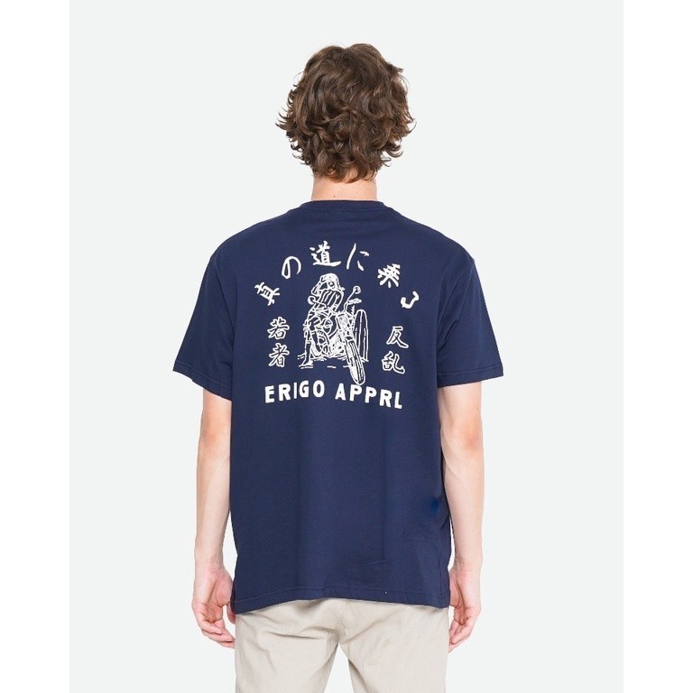 เสื้อยืด Erigo Chishiya Navy - เสื้อยืด Unisex