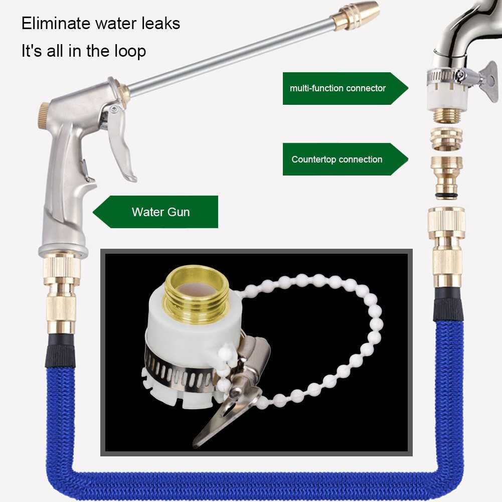 การเชื่อมต่อท่อน้ํา Anti-Leak Faucet Connector 01-Feb นิ้ว PP12