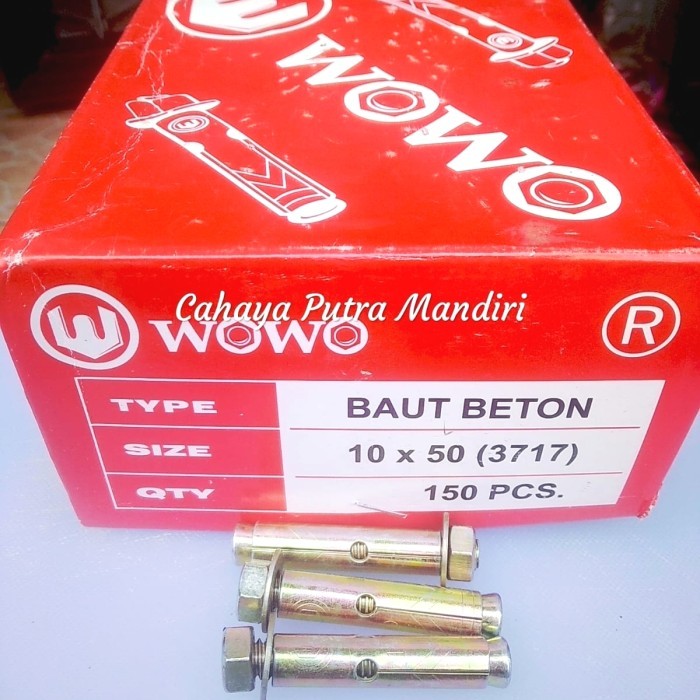 Dinabolt 10x50/Dinabolt Wowo 10x50/น็อตติดผนัง 10x50