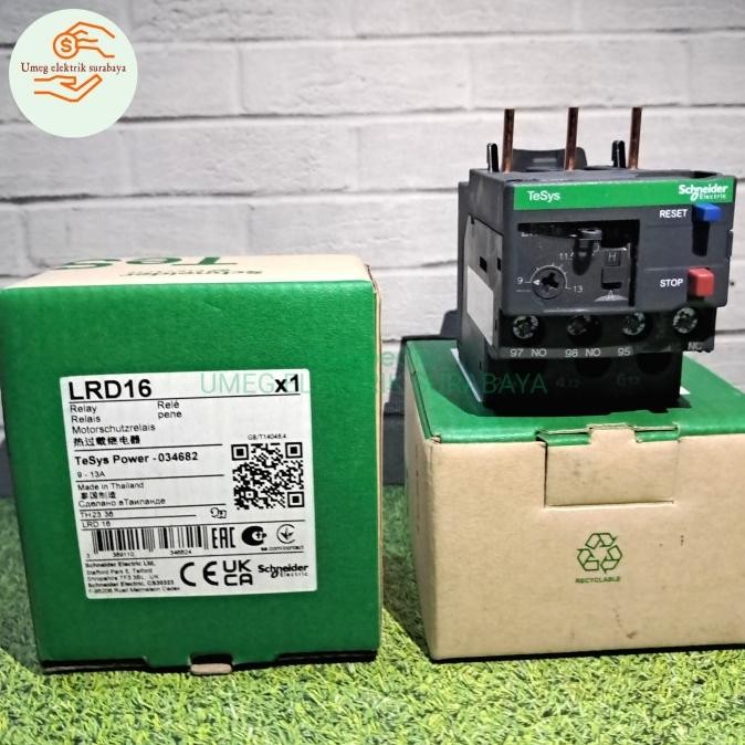ราคาแผ่นดิสก์ - LRD16 SCHNEIDER THERMAL OVERLOAD RELAY LRD 16 (9 - 13A) ต้นฉบับ