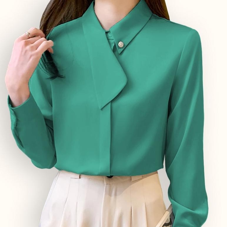 KEMEJA NLD-1419 เสื้อเชิ้ตแขนยาวคอปกสไตล์เกาหลี รุ่นใหม่ล่าสุด - XSHOP Shodra LS Viral