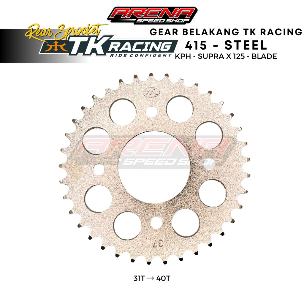 TK Racing เกียร์หลัง 415 KPH เกียร์หลัง Karisma Supra X 125 415 31 32 33 34 35 36 37 38 39 40T
