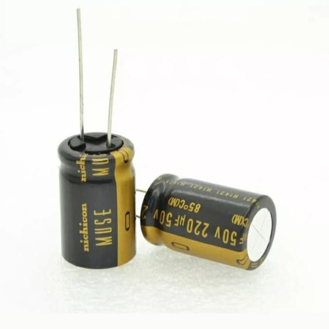 Elco Capacitor 220UF 50v Nichicon Muse KZ