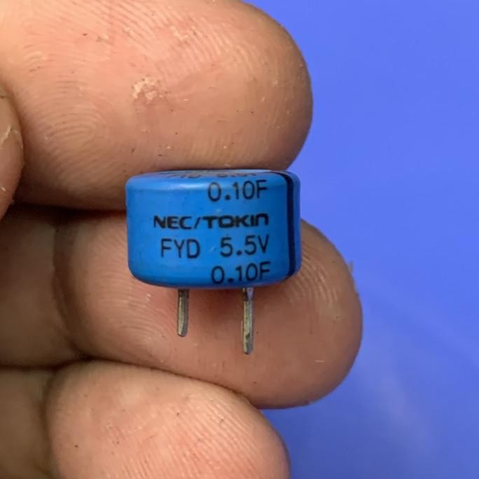 ซุปเปอร์คาปาซิเตอร์ 0,1F/5V NEC ยี่ห้อ