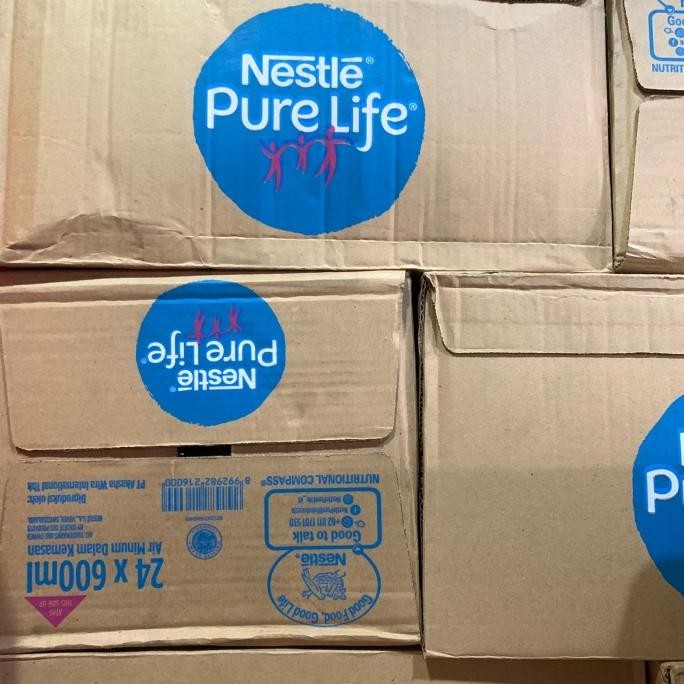 NESTLE PURE LIFE 600ML 1 กล่อง 24 ขวด / น้ําแร่ / น้ําทิ้งในสต็อกจํานวนจํากัด