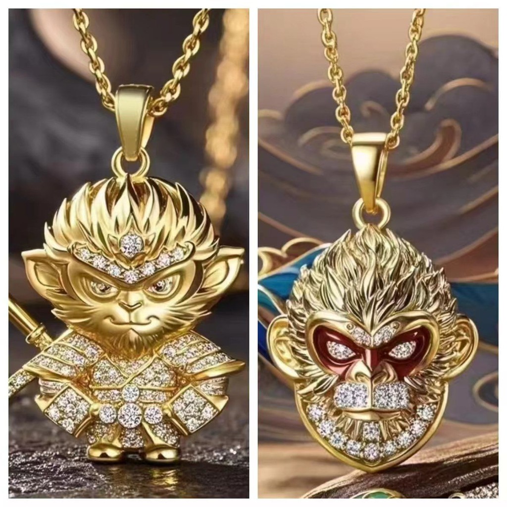 Black Mythology Wukong สร้อยคอ Great Sage Equal to Heaven จี้ Battle Saint พระพุทธรูปอุปกรณ์เสริม