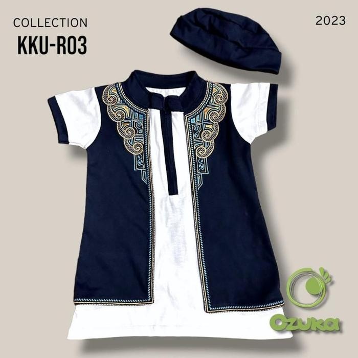 Gharim- เสื้อผ้ามุสลิมรุ่น Gamis Koko Robe เสื้อกั๊กเด็กทารก Ozuka Türkiye Pakistan 0 6 12