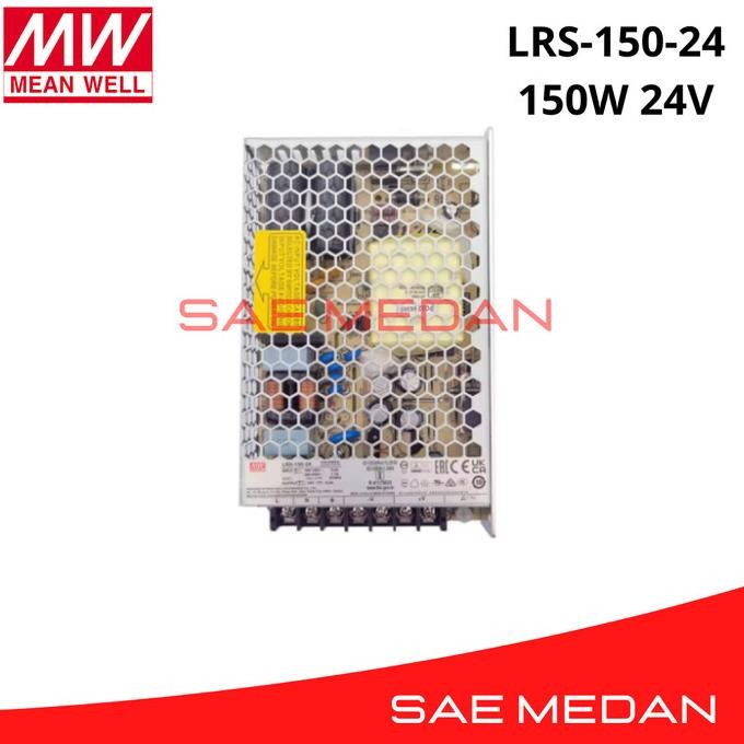 แหล่งจ่ายไฟ LRS-150-24 LRS 150 24 Meanwell 150W 24V