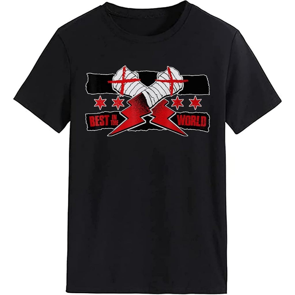 เสื้อยืด T cm of Punk T cm of Punk T-shirt Best in The World Aew