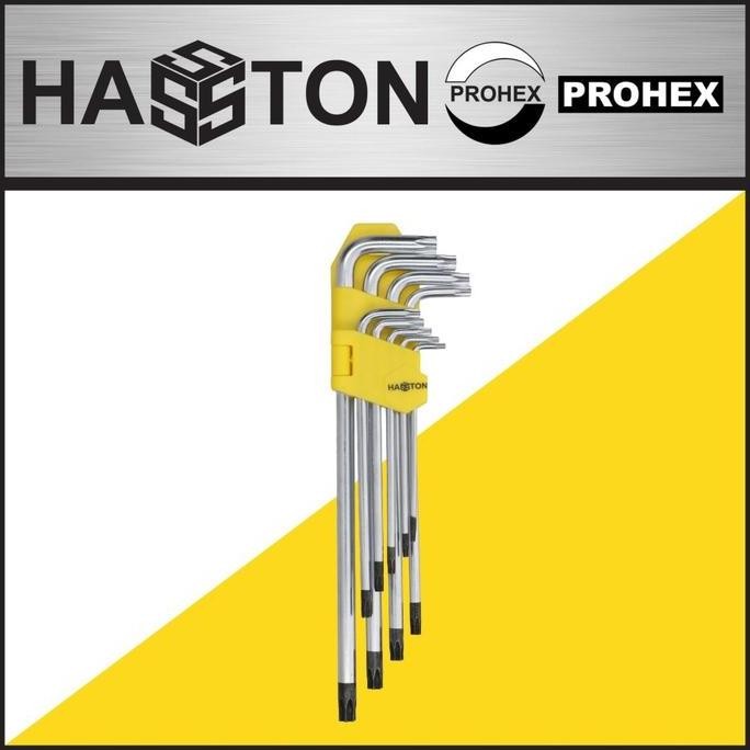 QUALITY HASSTON PROHEX KEY L 9PCS STARS 18CM (1866-901)