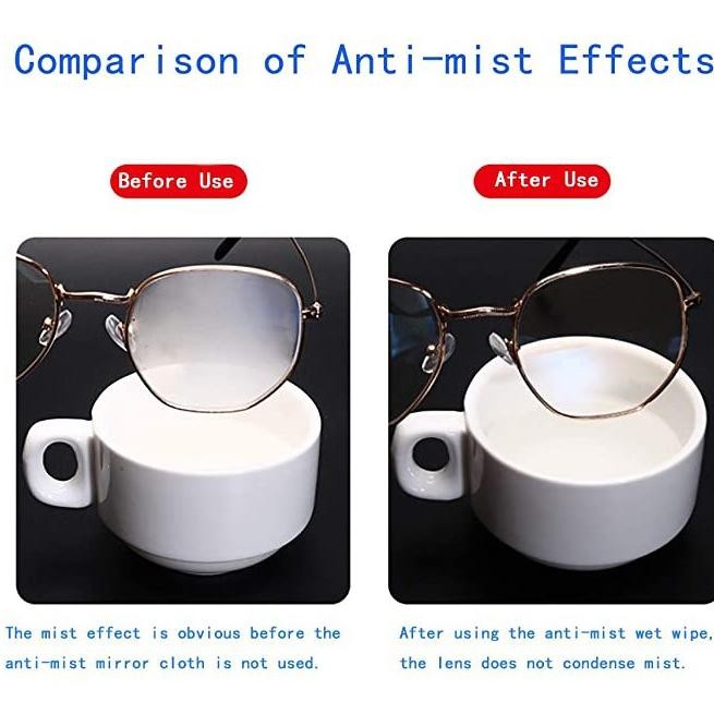 Uk-68 Ew-45 Magic Anti-Fog แห้ง Anti-Fog แว่นตาผ้า -Ka3 คุณภาพ