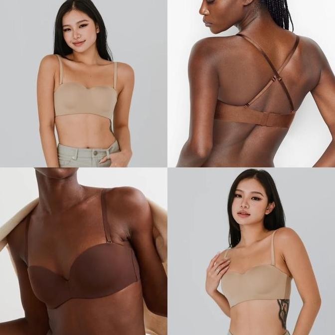 Wacoal Second Skin Seamless Strapless Bra Kemben Bh Bandeau Bra LM