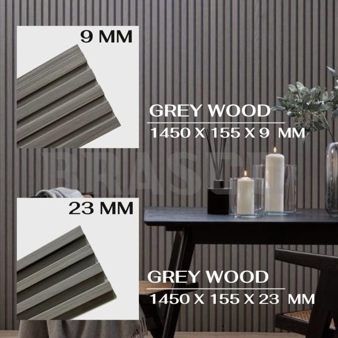 (ผู้เชี่ยวชาญ) WPC Wall Panel 3D Wall Decoration DIY Wood Panel Wall Panel