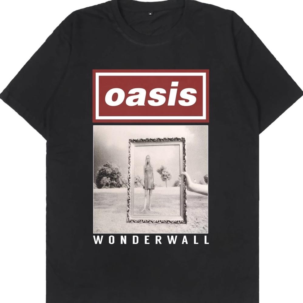 Oasis Wonderwall เสื้อยืดวง Unisex Oasis เสื้อยืดวงสําหรับผู้ชายและผู้หญิง