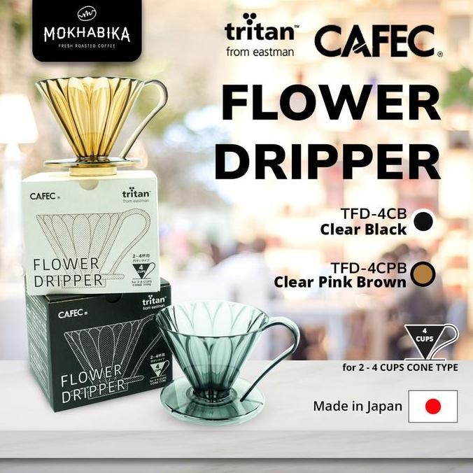 Cafec Tritan Flower Pour Over Coffee Dripper