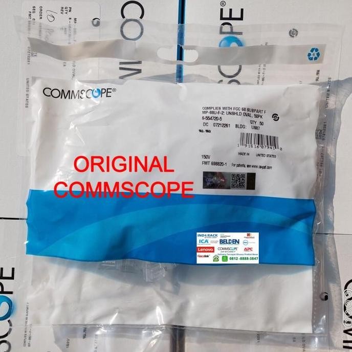 จัดส่งฟรี - RJ45 AMP Commscope Connector RJ 45 Original UTP CAT 5 Connector