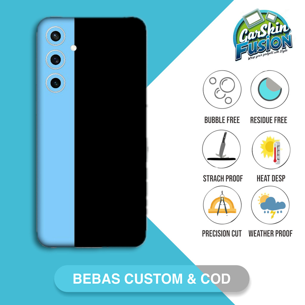 Garskin Skin Samsung S23 FE 5G Dual tone black Code - J2T Custom | เคสรอยขีดข่วนป้องกันฟันกัส