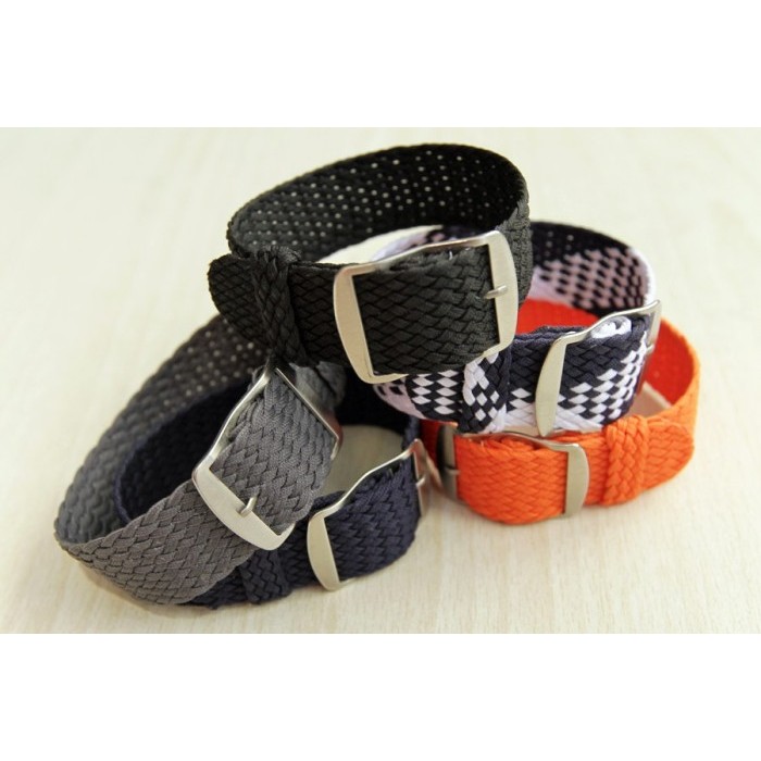 สายนาฬิกา - Perlon Nylon Strap - 20Mm - สีน้ําตาล