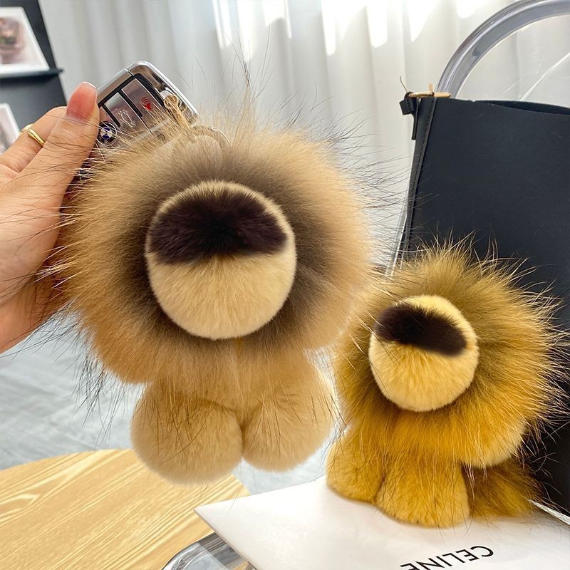 GANTUNGAN SIMBA Lion King Bucket พวงกุญแจการ์ตูน ins ตุ๊กตาพวงกุญแจกระเป๋าตกแต่งรถแขวน