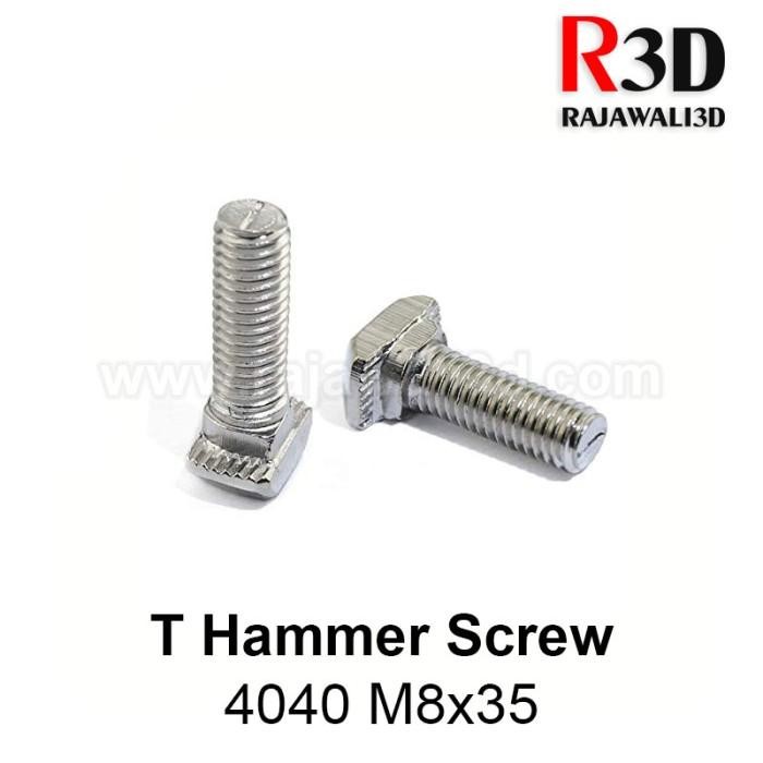 T Nut Screw M8 Tee Nut Screw T Hammer Screw Alu Profile 4040 M8x35