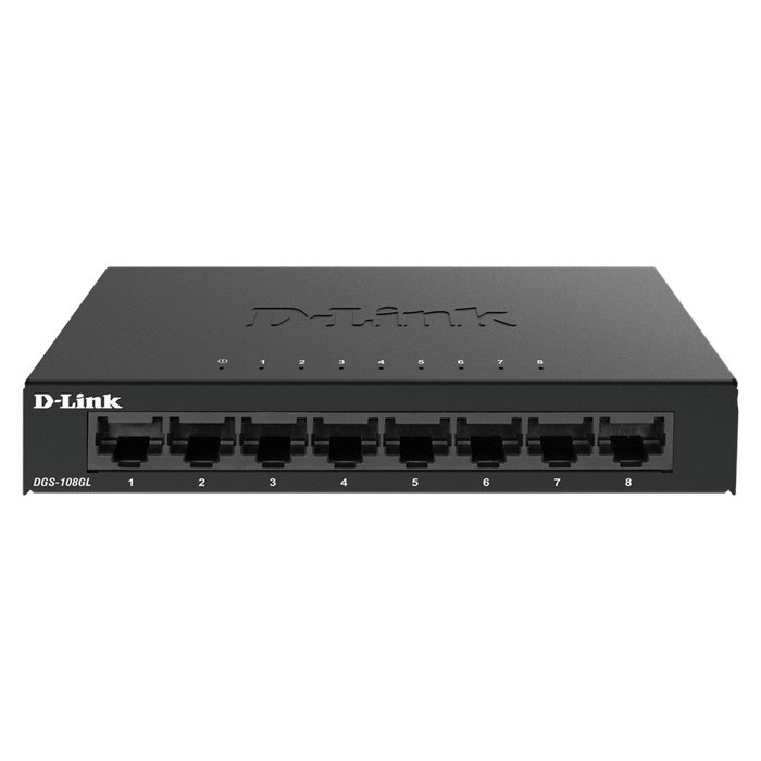 D-Link DGS-108GL 8 พอร์ต Gigabit Metal Unmanaged Desktop Switch