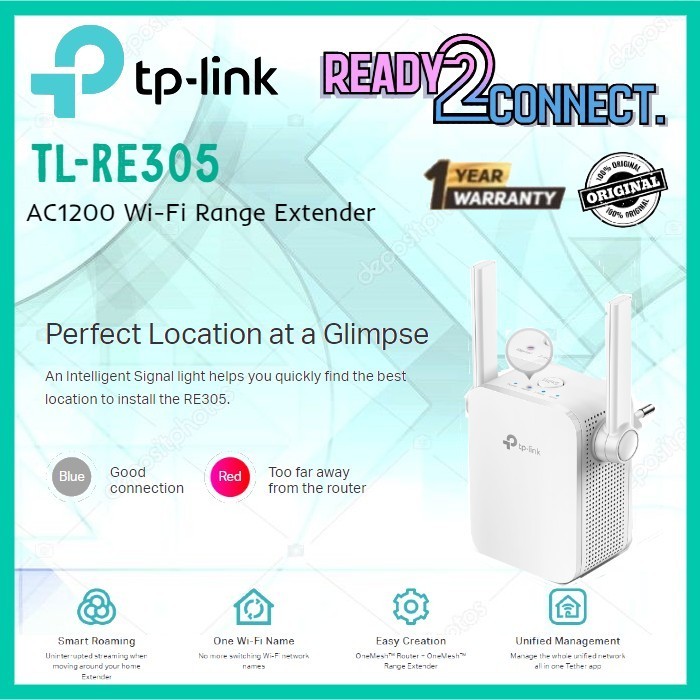 TPLINK TL-RE305 AC1200 Wi-Fi Range Extender