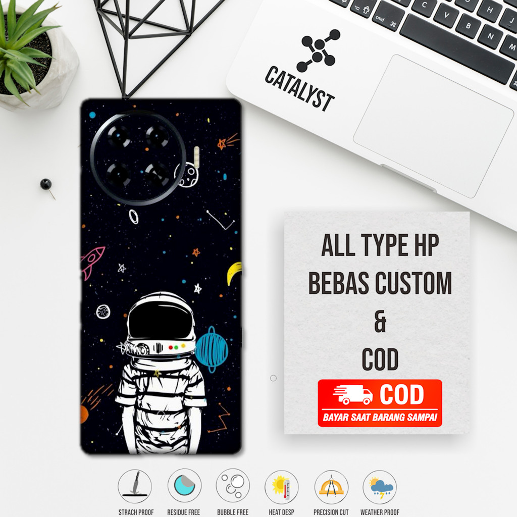 Garskin Hp Tecno Spark 20 Pro Plus Astronout Code 3ua ซื้อ 1 แถม 2