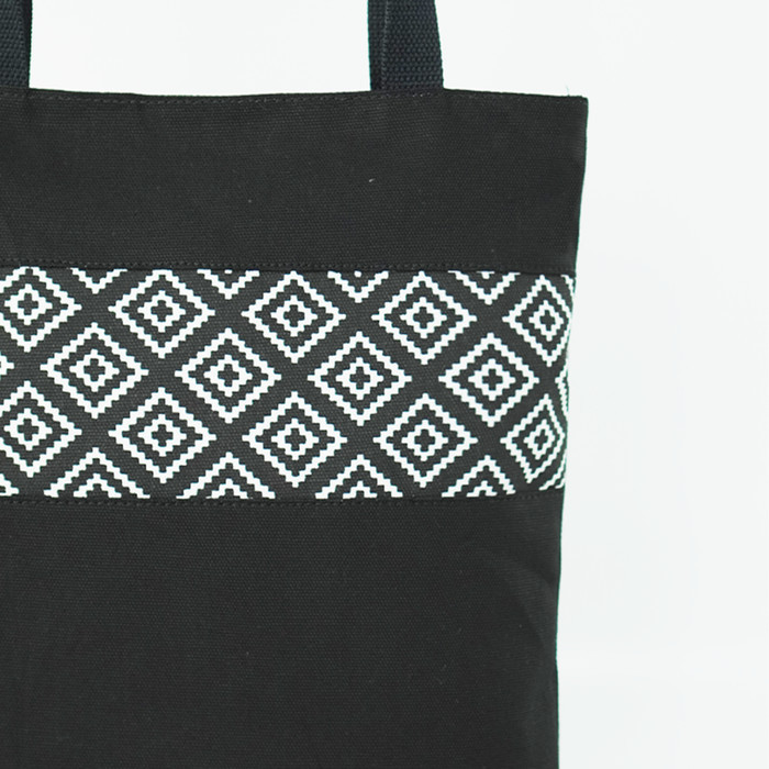 Canvas Totebag Pamole Shopping Bag Zipper Closed Lena Series