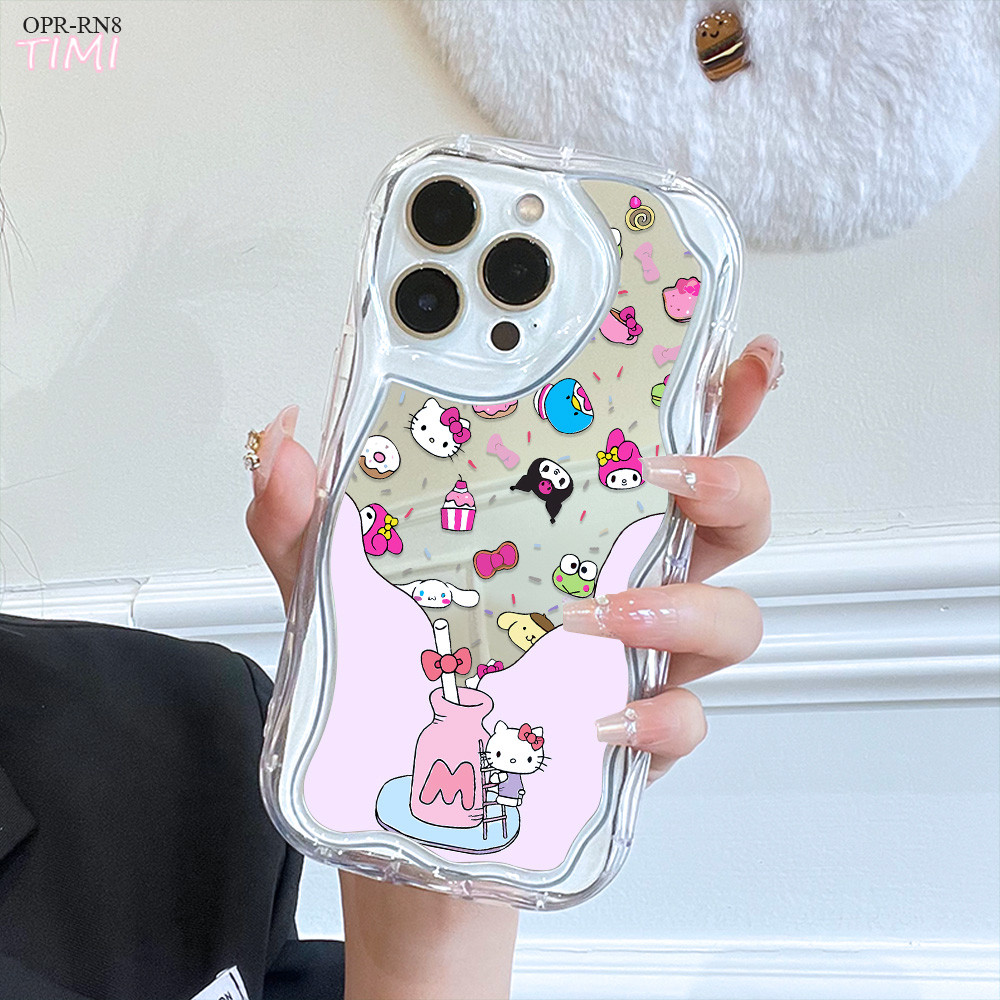 OPPO Reno 14F 13F 11 11F 10 8 8T 7 7Z 8Z 6 5 5F 4 4F R15 R17 Pro 4G 5G กระจกเคสโทรศัพท์ปลอก HP Softc