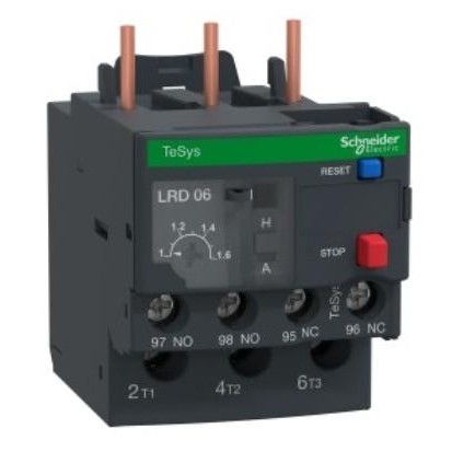 ใหม่ล่าสุด - Schneider Thermal Overload Relay TOR LRD06 / LRD 06 1-1.6 A เดิม