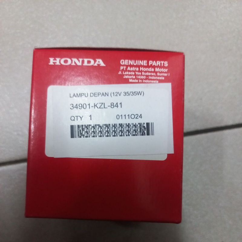 34901KZL841 – หลอดไฟไฟหน้า (12V 35/35W), หลอดไฟหน้า, SCOOPY FI HEADLIGHT ORIGINAL AM