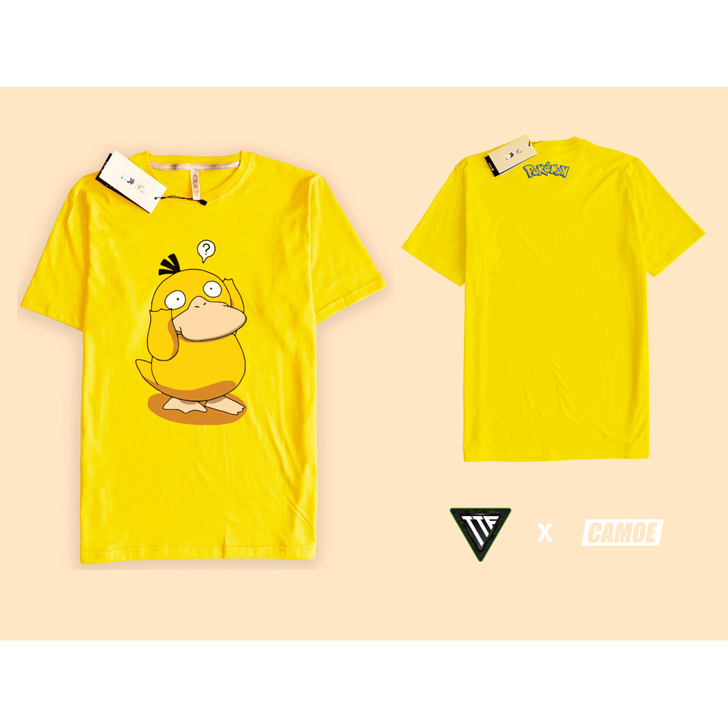 เสื้อยืด Pokemon Psyduck ตลกตลก